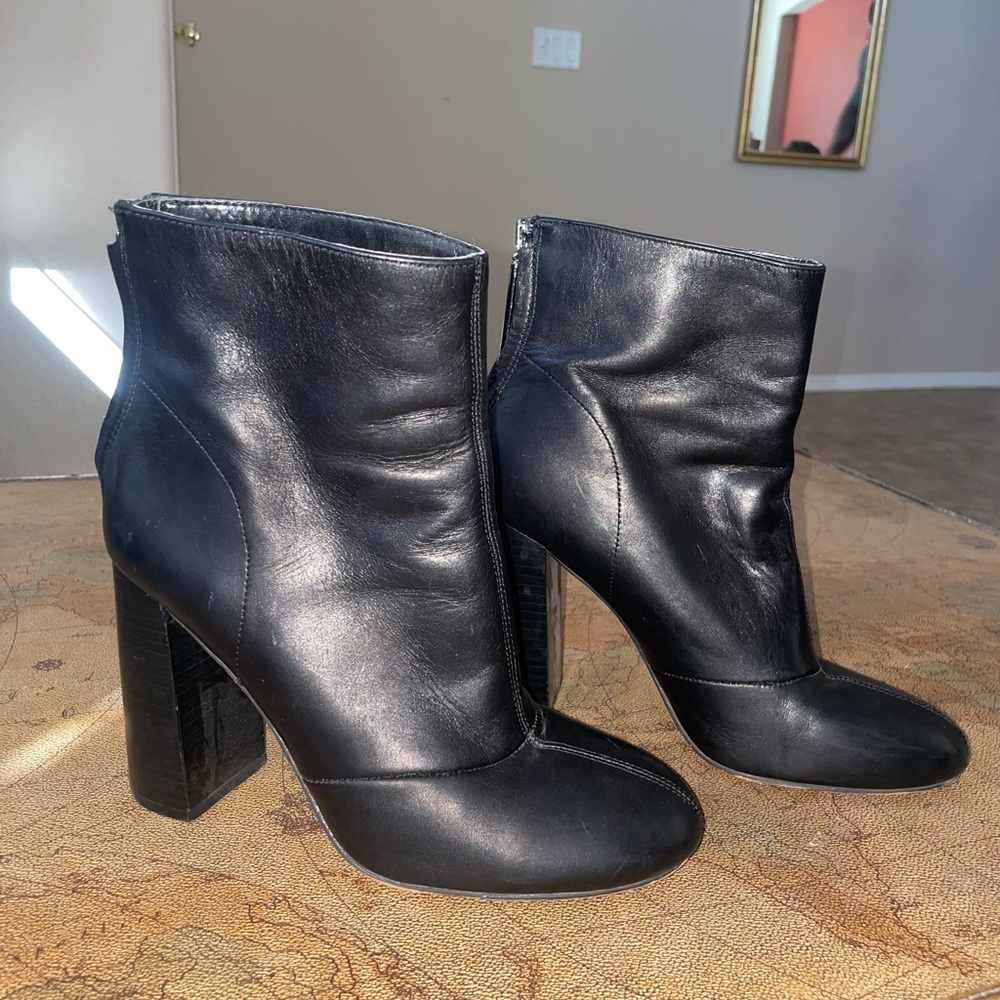 Black Heeled Ankle Booties
